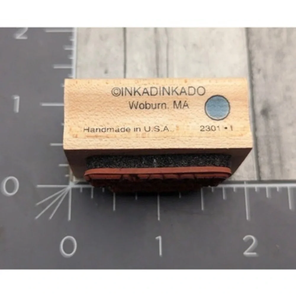 Inkadinkado Chocolate Not Just For Breakfast Rubber Stamp Wood #i11